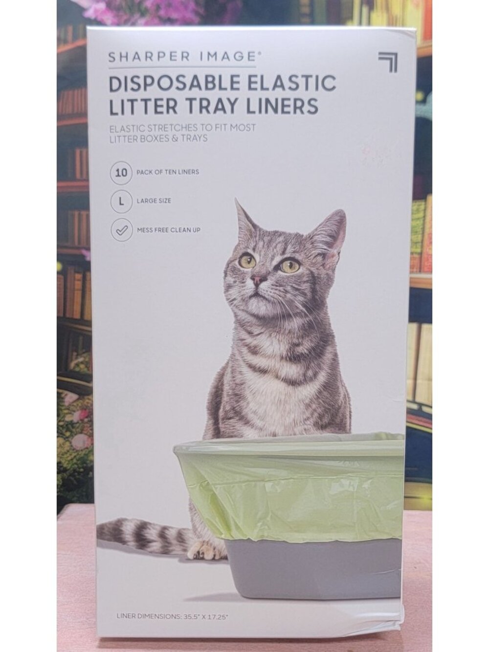 Disposable Elastic Litter Tray Liners Large Size 10-Pack For Mess-Free Cleanup